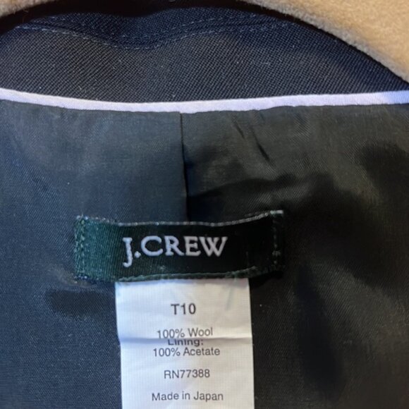 J. Crew Classic Black Blazer 10 Tall - Picture 2 of 6